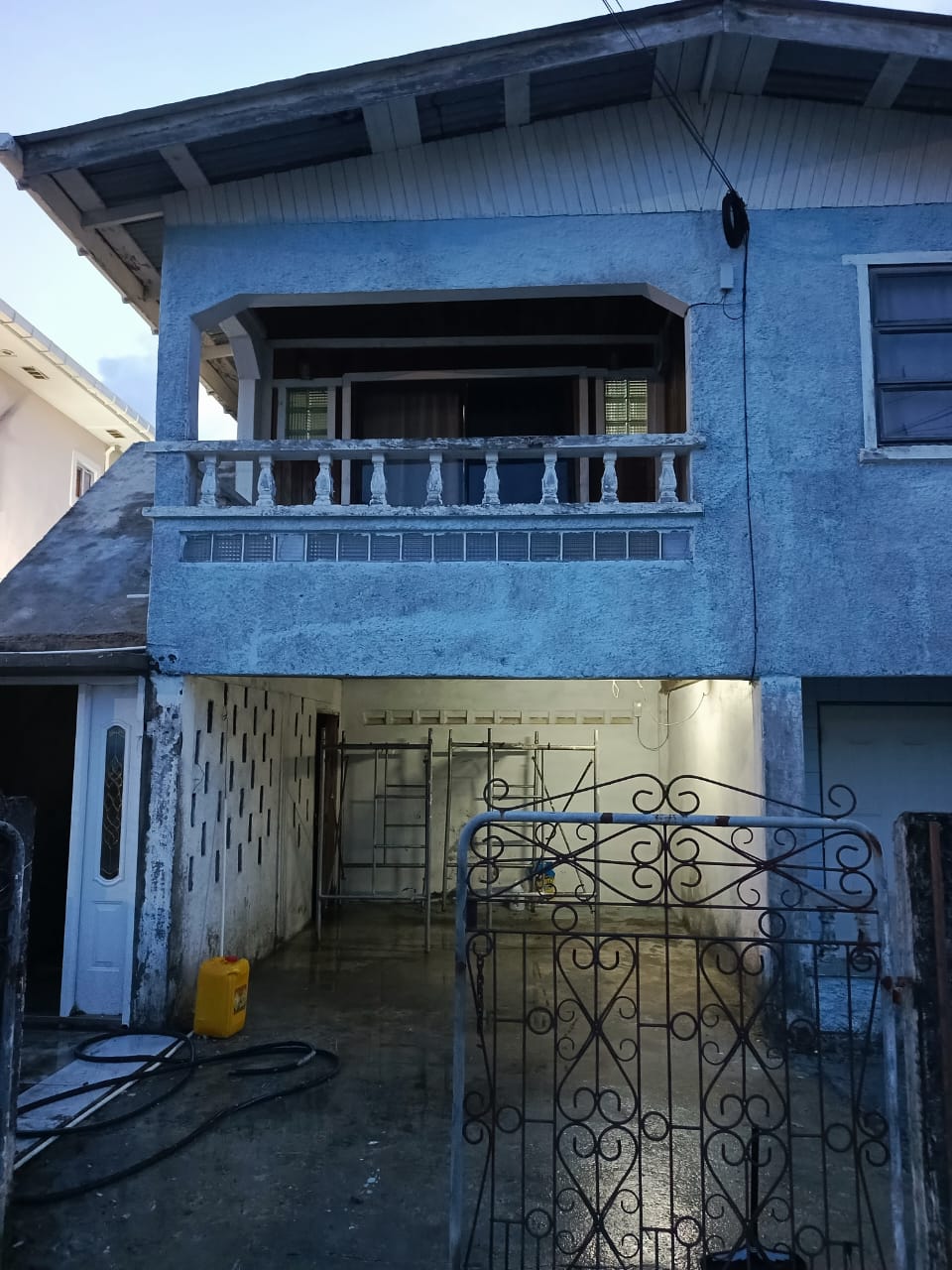 Power Washing Building After
